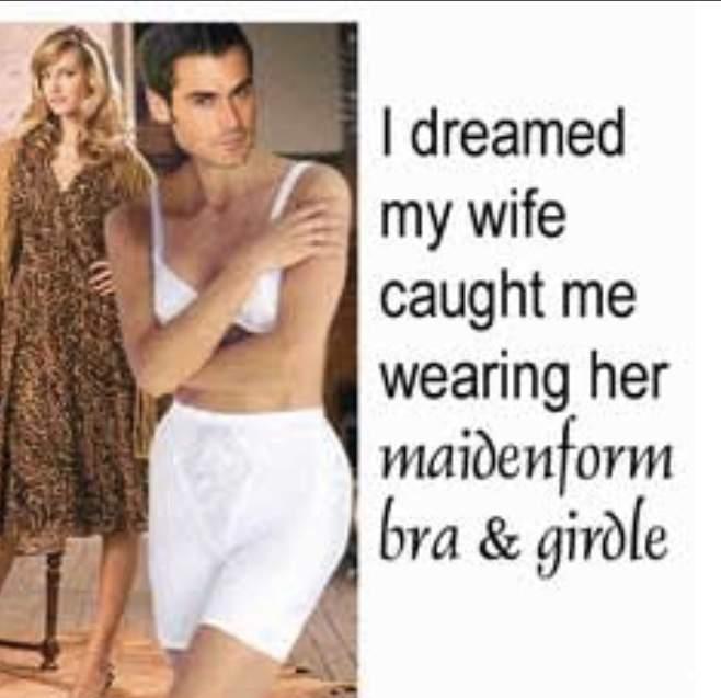 Dream wife. Bra girdle TG captions.